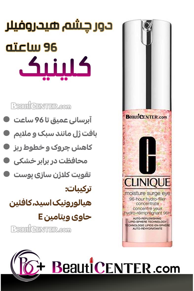 ژل هیدروفیلر دور چشم کلینیک ۹۶ ساعته