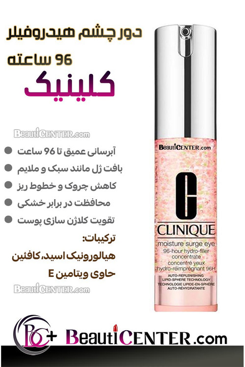 ژل هیدروفیلر دور چشم کلینیک ۹۶ ساعته
